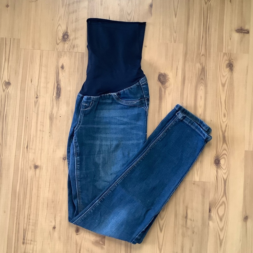 🤰Maternity Full panel jeans, size medium, denim